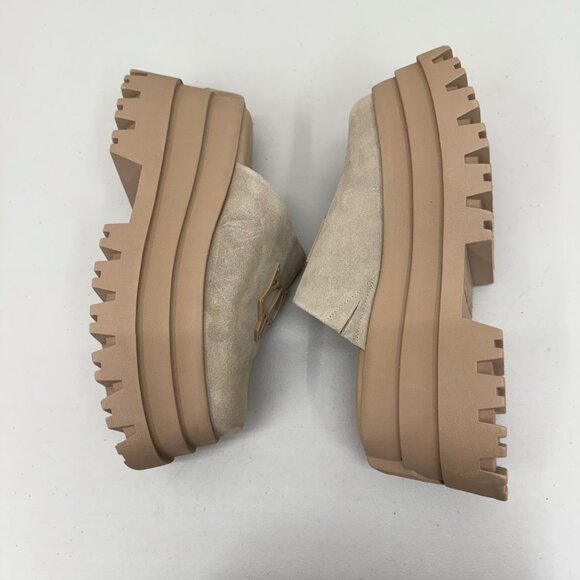 Naked Wolfe December Suede Leather Platform Mules Slides Shoes Womens 10 Euro 40 - Picture 6 of 9